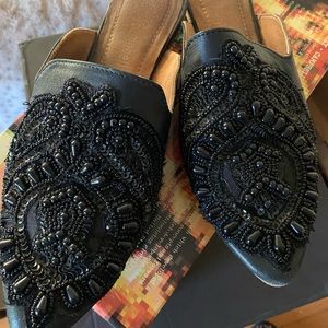 Jeffrey Campbell embellished mules